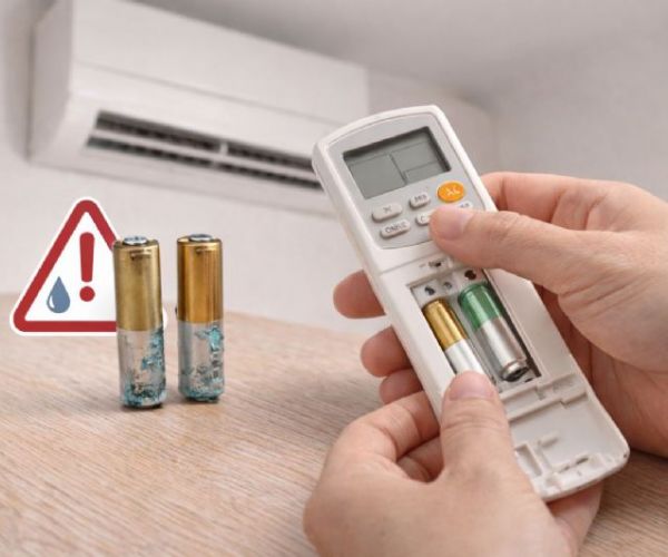 冷氣長期不使用？記得取出遙控器電池，避免漏液損壞